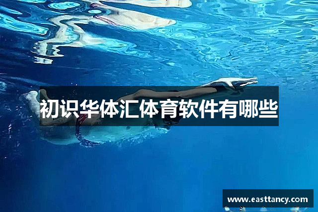 初识华体汇体育软件有哪些